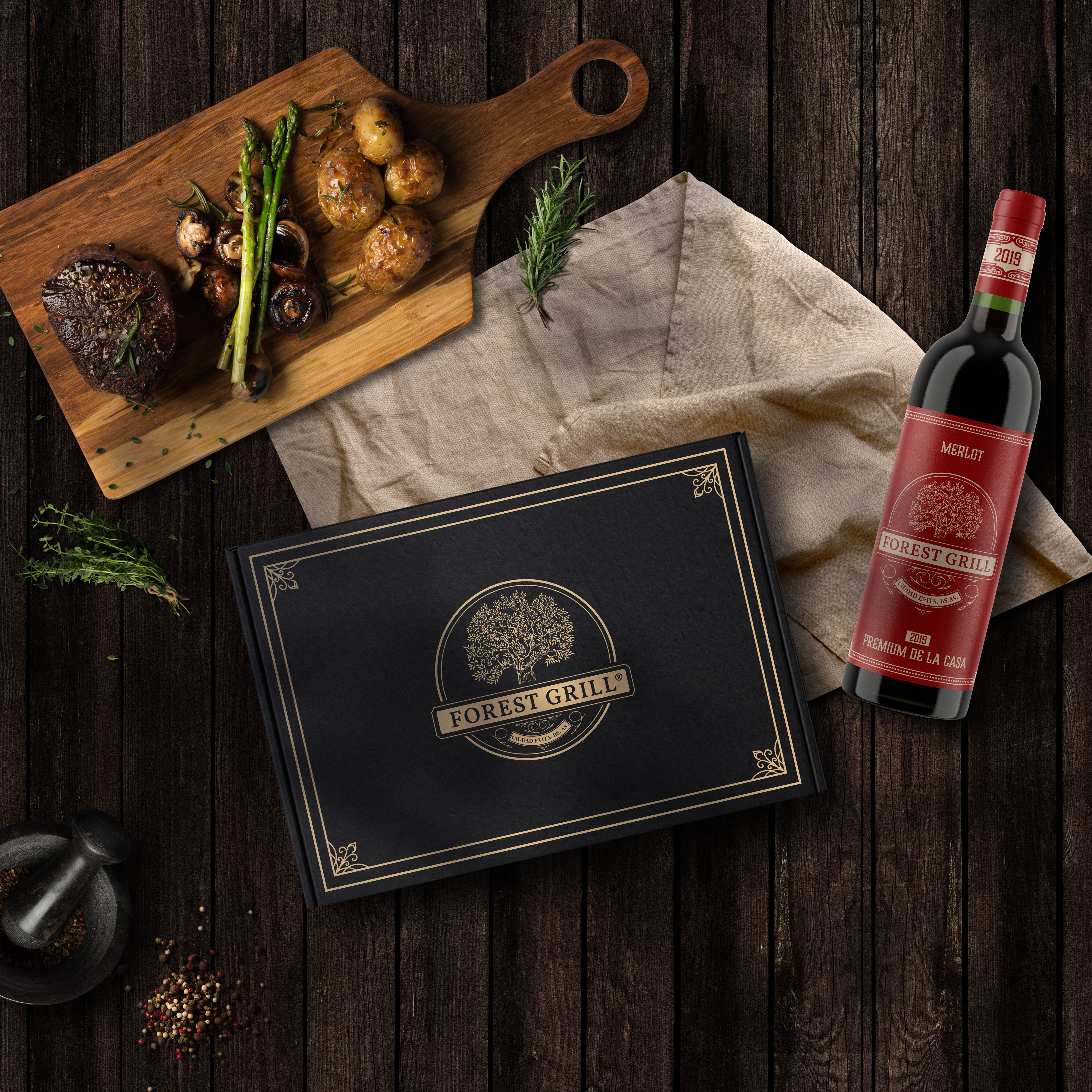 Diseño de cajas packaging para resto