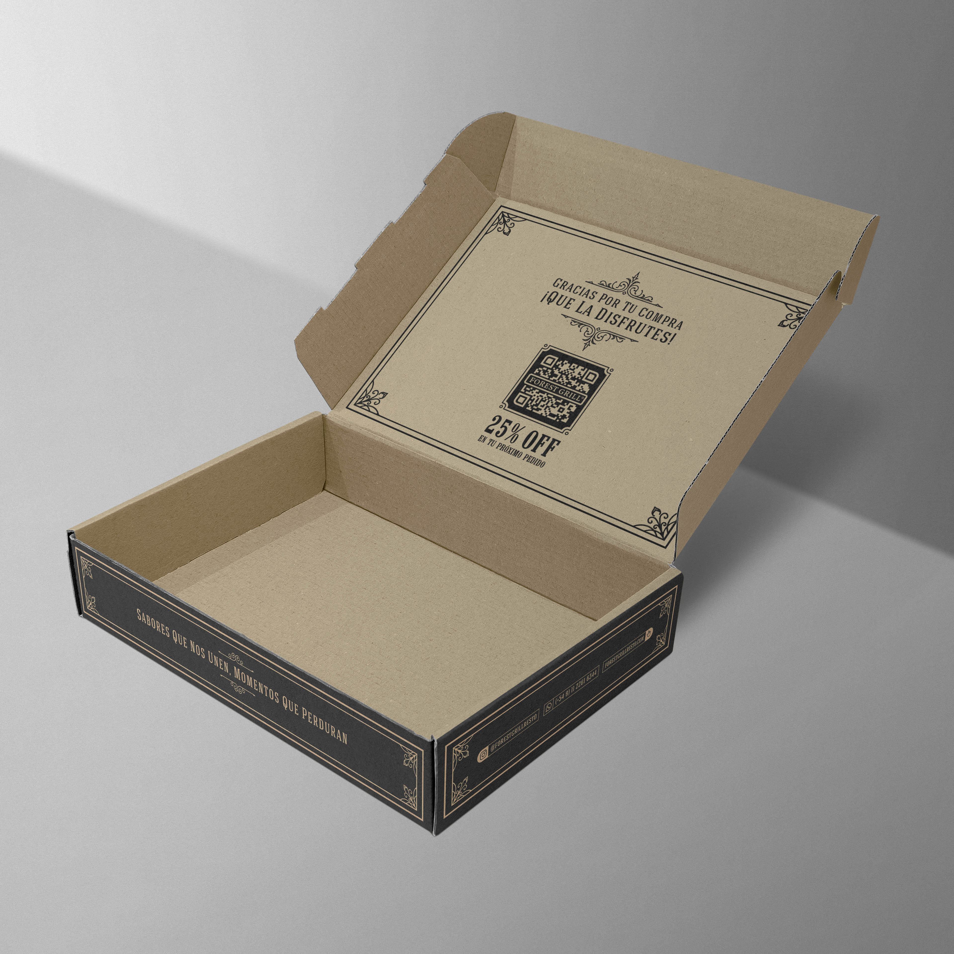 Diseño de cajas packaging para resto